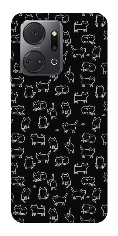 Чехол на Huawei Honor X7a Black Cats фото 1 из 1