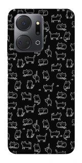 Чехол на Huawei Honor X7a Black Cats фото 1 из 1