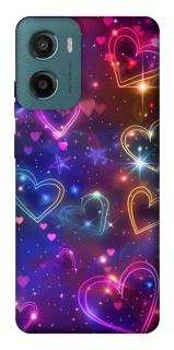 Чохол на Motorola Moto G06 Drawn hearts фото 1 з 1