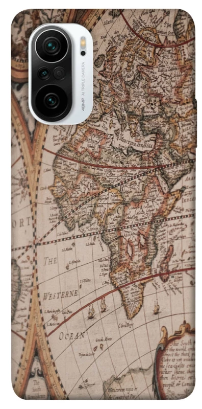 Чехол на Xiaomi Redmi K40 / K40 Pro / K40 Pro+ / Poco F3 Карта путешествий фото 1 из 1