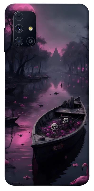 Чохол на Samsung Galaxy M31s Boat and flamingo фото 1 з 1