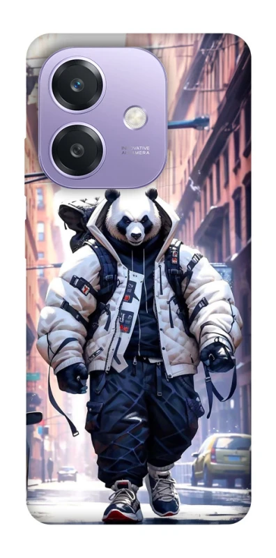 Чехол на Oppo A3X Панда курьер фото 1 из 1