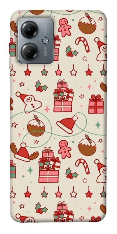 Чохол на Motorola Moto G14 Новорічний v14 фото 1 з 1