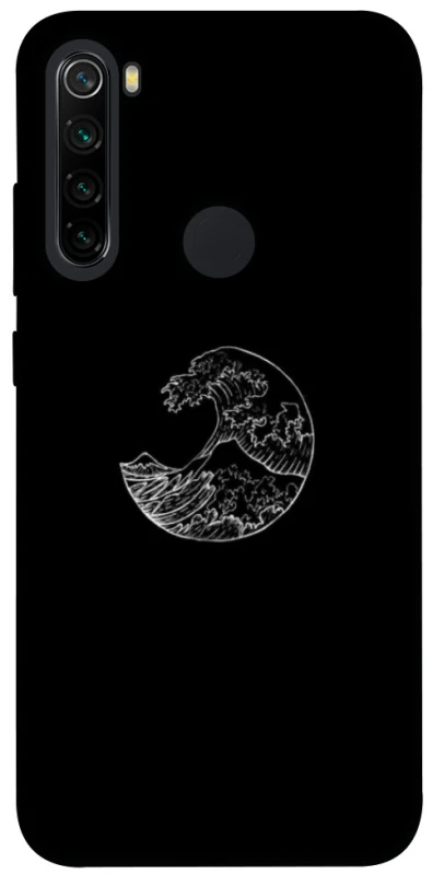 Чехол на Xiaomi Redmi Note 8 Black tsunami фото 1 из 1