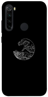 Чехол на Xiaomi Redmi Note 8 Black tsunami фото 1 из 1
