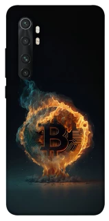 Чохол на Xiaomi Mi Note 10 Lite Fire Bitcoin фото 1 з 1