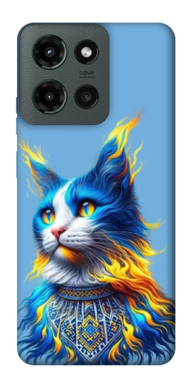 Чехол на Motorola Moto G Power (2025) Кот патриот фото 1 из 1