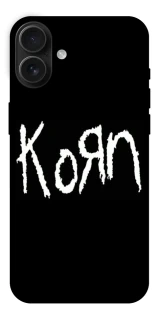 Чохол на Apple iPhone 16 Plus Korn logo фото 1 Чохол на Apple iPhone 16 Plus Korn logo фото 1 з 1