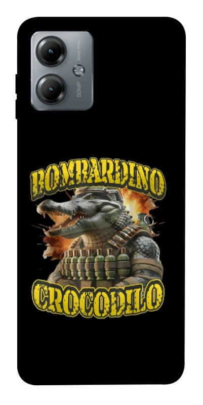 Чохол на Motorola Moto G14 Bombardino Crocodilo фото 1 з 1