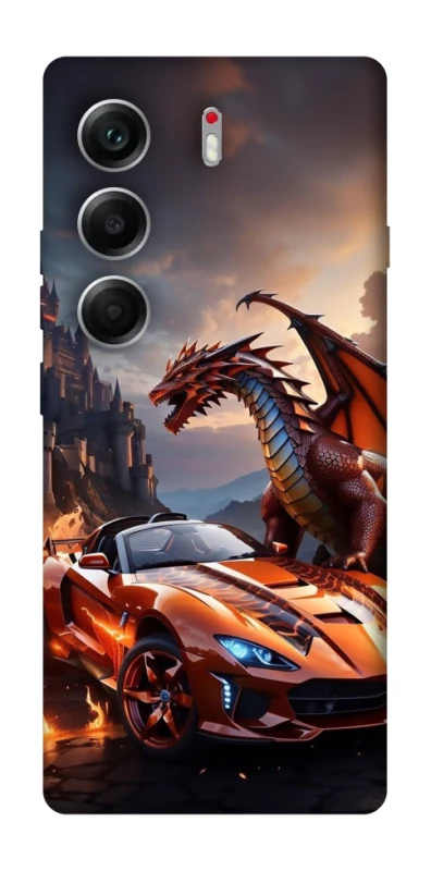 Чохол на Tecno Camon 40 Сar and dragon фото 1 з 1