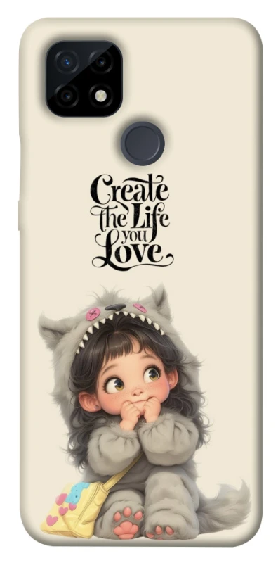 Чехол на Realme C21 Create the life you love фото 1 из 1