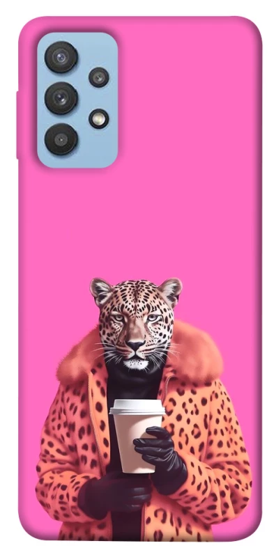 Чехол на Samsung Galaxy M32 Леопард с кофе фото 1 из 1