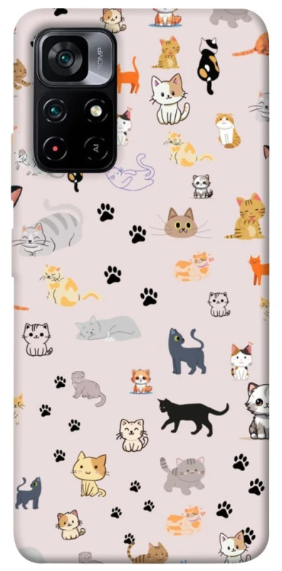 Чохол на Xiaomi Poco M4 Pro 5G Cat style ver.1 фото 1 з 1