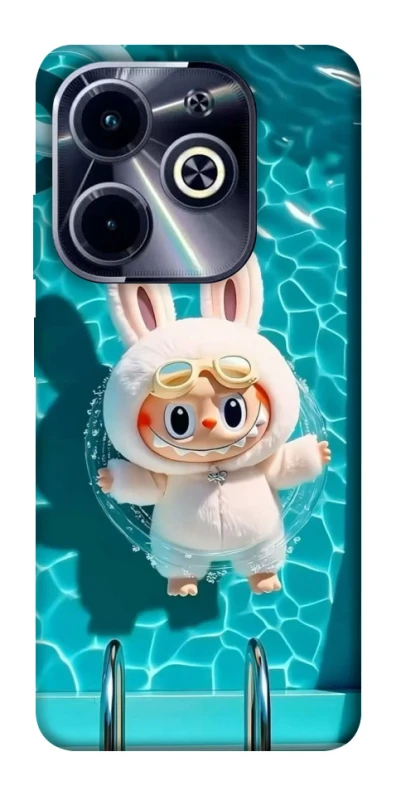 Чохол на Infinix Hot 40i Labubu in the pool ver.2 фото 1 з 1