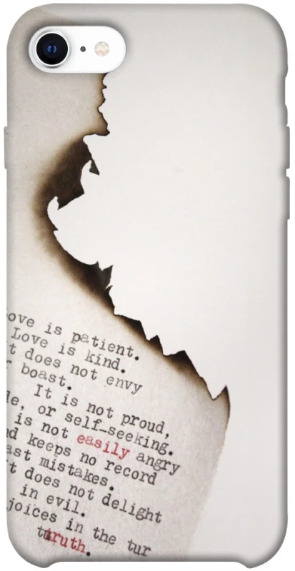 Чехол на Apple iPhone SE (2020) Стихи фото 1 из 1