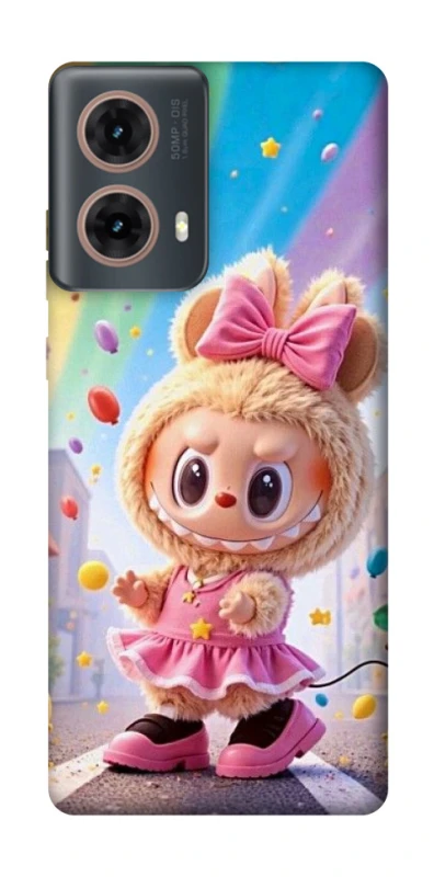 Чохол на Motorola Moto G85 Labubu rainbow фото 1 з 1