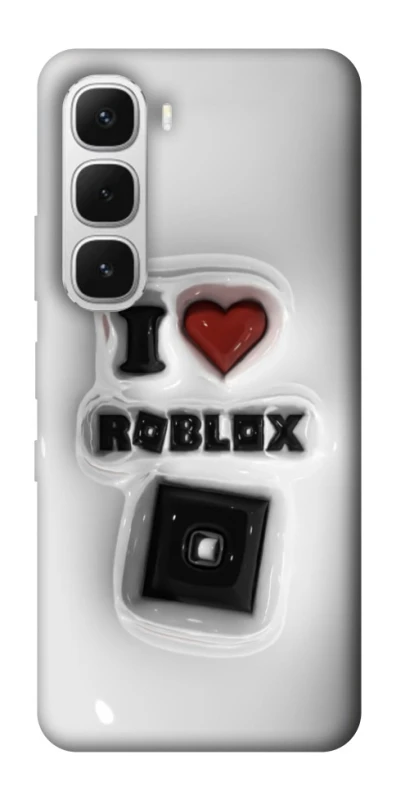 Чохол на Infinix Hot 60i I love Roblox фото 1 з 1