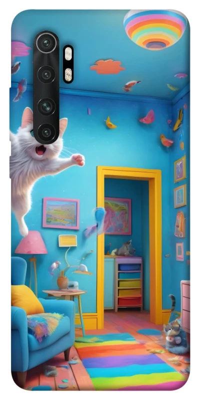 Чохол на Xiaomi Mi Note 10 Lite crazy cat фото 1 з 1