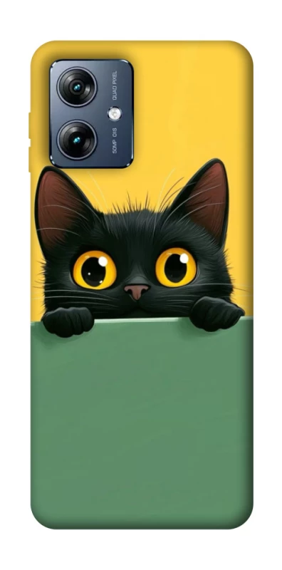 Чохол на Motorola Moto G54 Power Black cat v2 фото 1 з 1