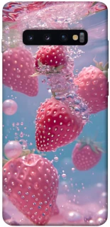 Чохол на Samsung Galaxy S10+ Полуниця в воді фото 1 з 1