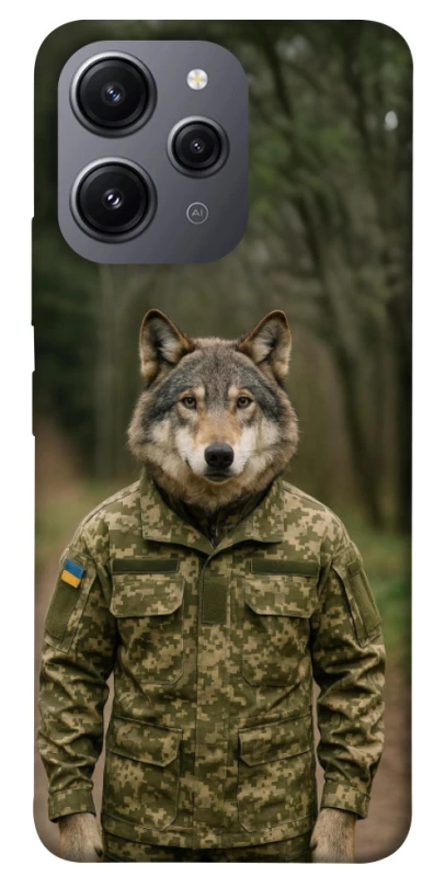 Чохол на Xiaomi Redmi 12 Вовк захисник фото 1 з 1