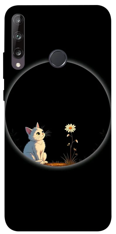 Чохол на Huawei P40 Lite E Cat and flower фото 1 з 1