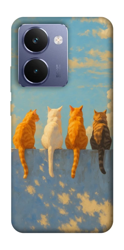 Чехол на Realme P3 Ultra cats on wall фото 1 Чехол на Realme P3 Ultra cats on wall фото 1 из 1