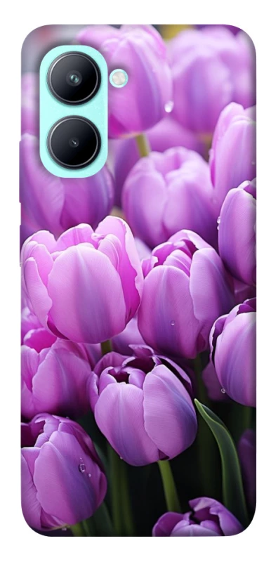 Чехол на Realme C33 Фиолетовые тюльпаны фото 1 из 1