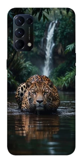 Чехол на Oppo Reno 5 4G Leopard in water фото 1 из 1