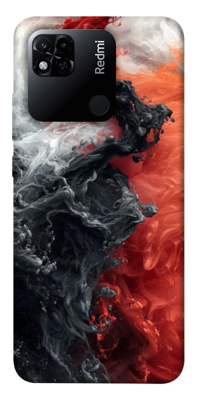 Чохол на Xiaomi Redmi 10A Black and Red фото 1 з 1