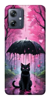 Чохол на Motorola Moto G54 Black cat фото 1 Чохол на Motorola Moto G54 Black cat фото 1 з 1