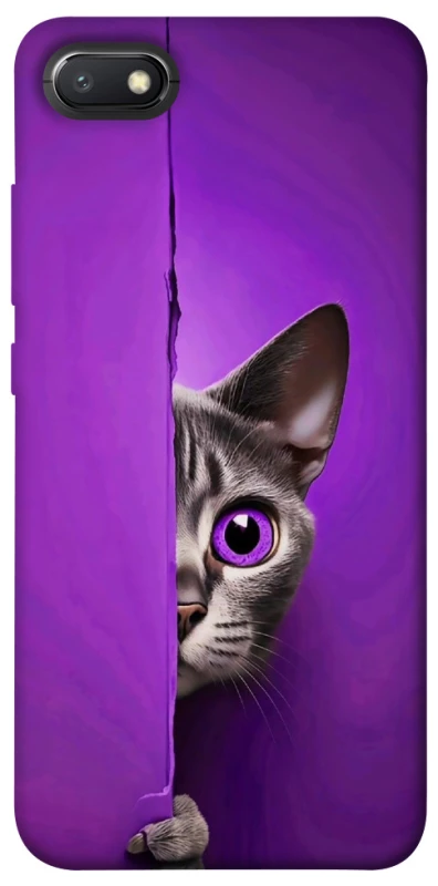 Чехол на Xiaomi Redmi 6A Кот-подглядыватель фото 1 из 1