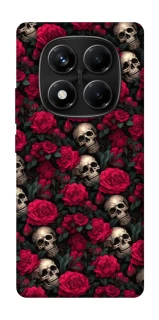 Чехол на Xiaomi Redmi Note 14 Pro 4G Черепа и розы фото 1 из 1