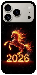 Чехол на Apple iPhone 17 Pro (6.3") Red Fire Horse ver.1 фото 1 из 1