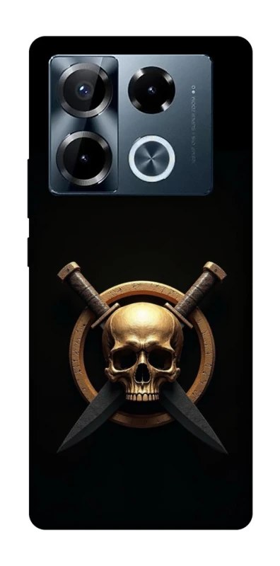 Чохол на Infinix Note 40 Pro 4G Golden Skull фото 1 з 1