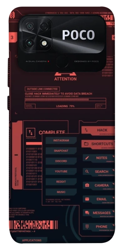 Чохол на Xiaomi Poco C40 Attention фото 1 з 1