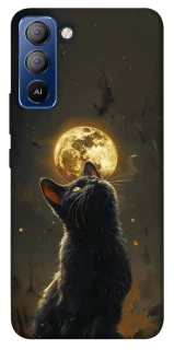 Чехол на TECNO Pop 5 LTE Кот под луной v2 фото 1 из 1
