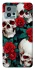 Чохол на Motorola Moto G72 skull and rose фото 1 з 1