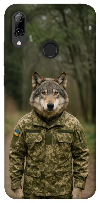 Чохол на Huawei P Smart (2019) Вовк захисник фото 1 з 1