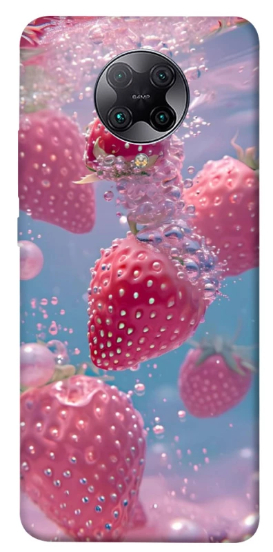 Чехол на Xiaomi Redmi K30 Pro / Poco F2 Pro Клубника в воде фото 1 из 1