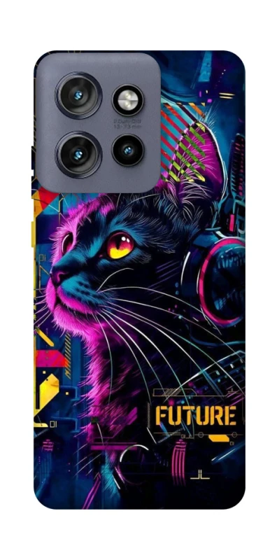 Чехол на Motorola Edge 50 Neo Cyber Cat v2 фото 1 из 1