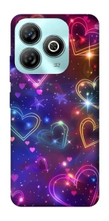 Чехол на ZTE Blade A75 4G Drawn hearts фото 1 из 1