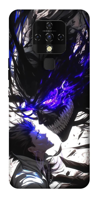 Чехол на TECNO Camon 16 SE Black soul anime фото 1 из 1