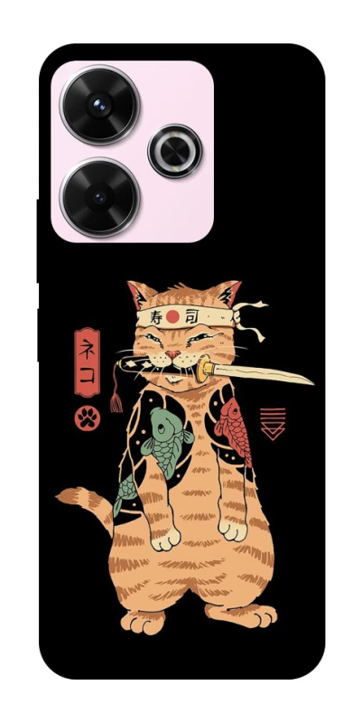 Чохол на Xiaomi Redmi 13 4G Кіт-самурай фото 1 з 1