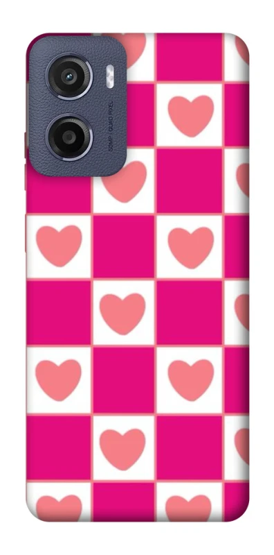 Чохол на Motorola Moto E15 Chess heart фото 1 з 1