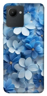 Чехол на Realme C30 Синие цветы фото 1 из 1