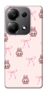 Чехол на Xiaomi Redmi Note 13 Pro 5G Pink bows and Labubus фото 1 из 1