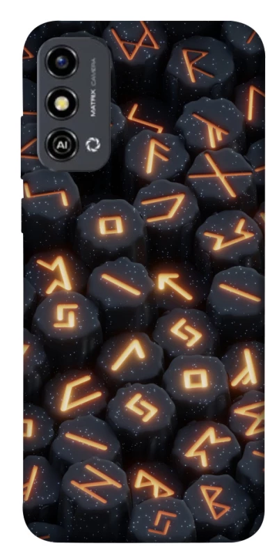Чехол на ZTE Blade A53 Огненые руны фото 1 из 1