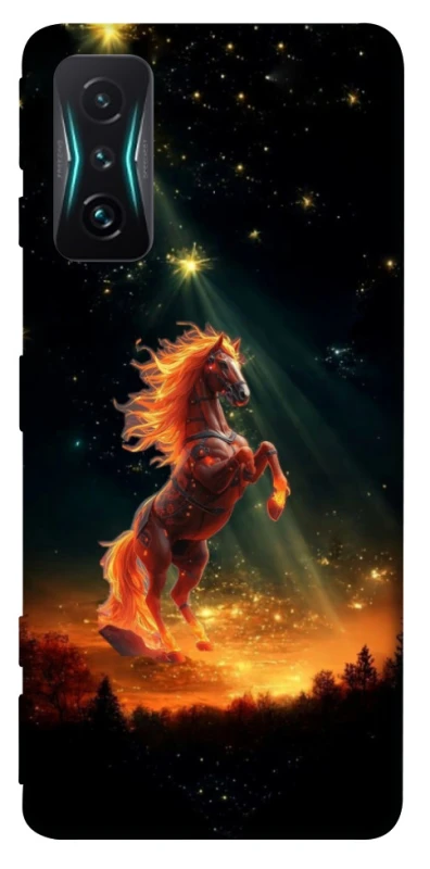 Чохол на Xiaomi Redmi K50 Gaming Red Fire Horse ver.2 фото 1 з 1