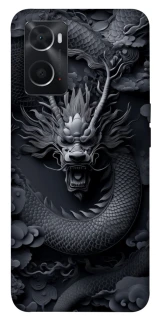 Чехол на Oppo A76 4G black dragon фото 1 из 1